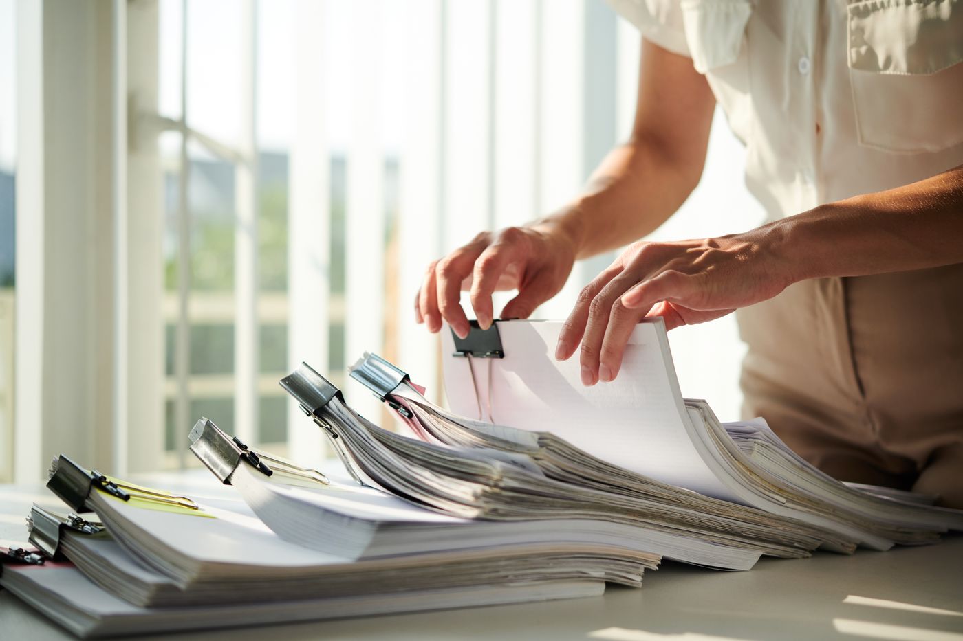 Preparing documents for a fingerprinting appointment